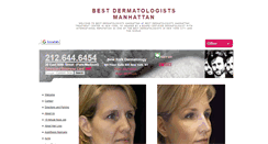 Desktop Screenshot of bestdermatologistsmanhattan.com